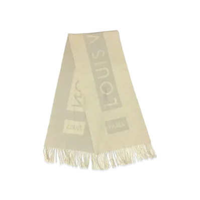 Louis Vuitton Baroda Scarf "Ivory/Beige"