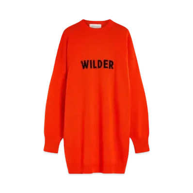 Max Mara Tana Wool Cashmere Knit Dress "Coral"