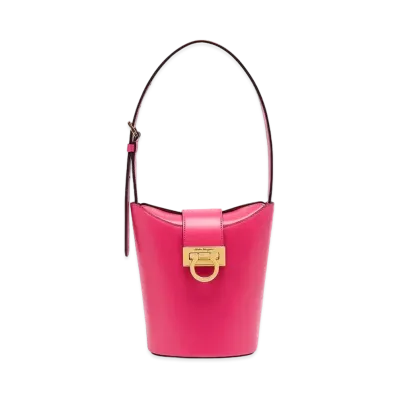 Salvatore Ferragamo Trifolio Shoulder Bag "Hot Pink"