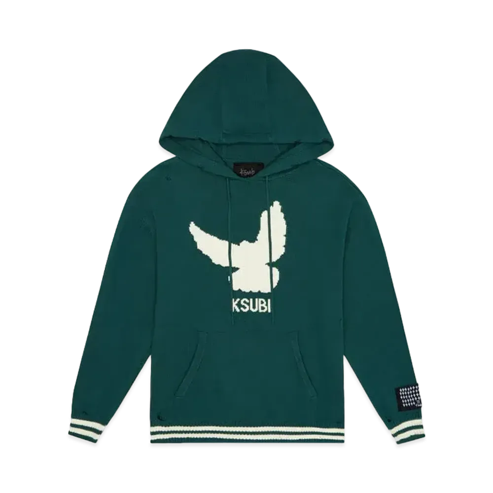 KSUBI Flight Knit Hoodie Green "Green"