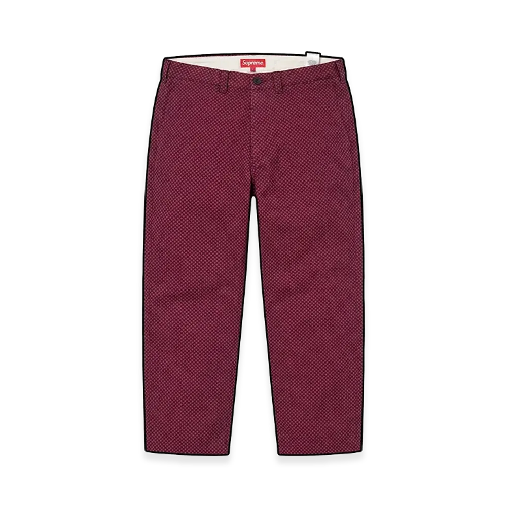 Supreme Chino Pant "Red Checkerboard" (26FW)