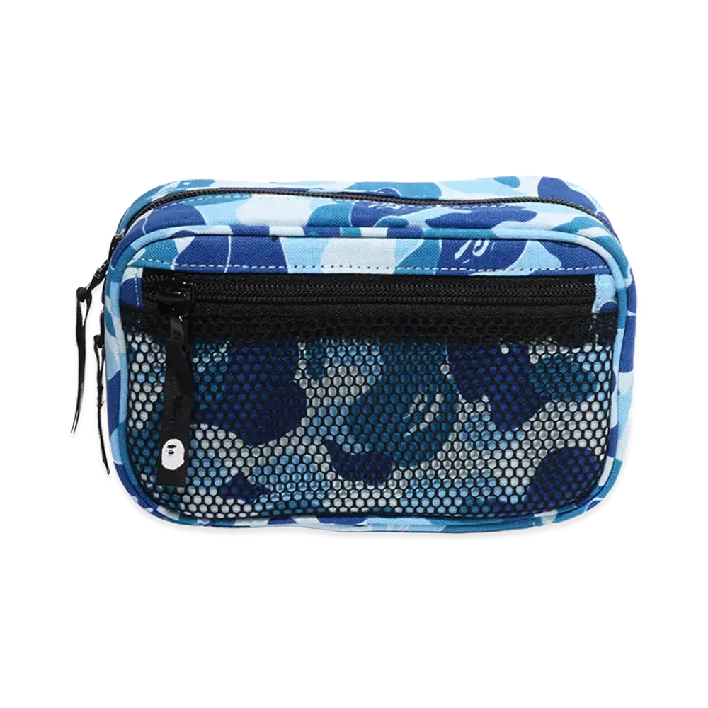 A BATHING APE ABC Camo Gadget Pouch "Blue"