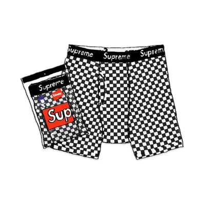 Supreme x Hanes Checker Boxer Briefs (2 Pack) "Checkerboard" (18SS)