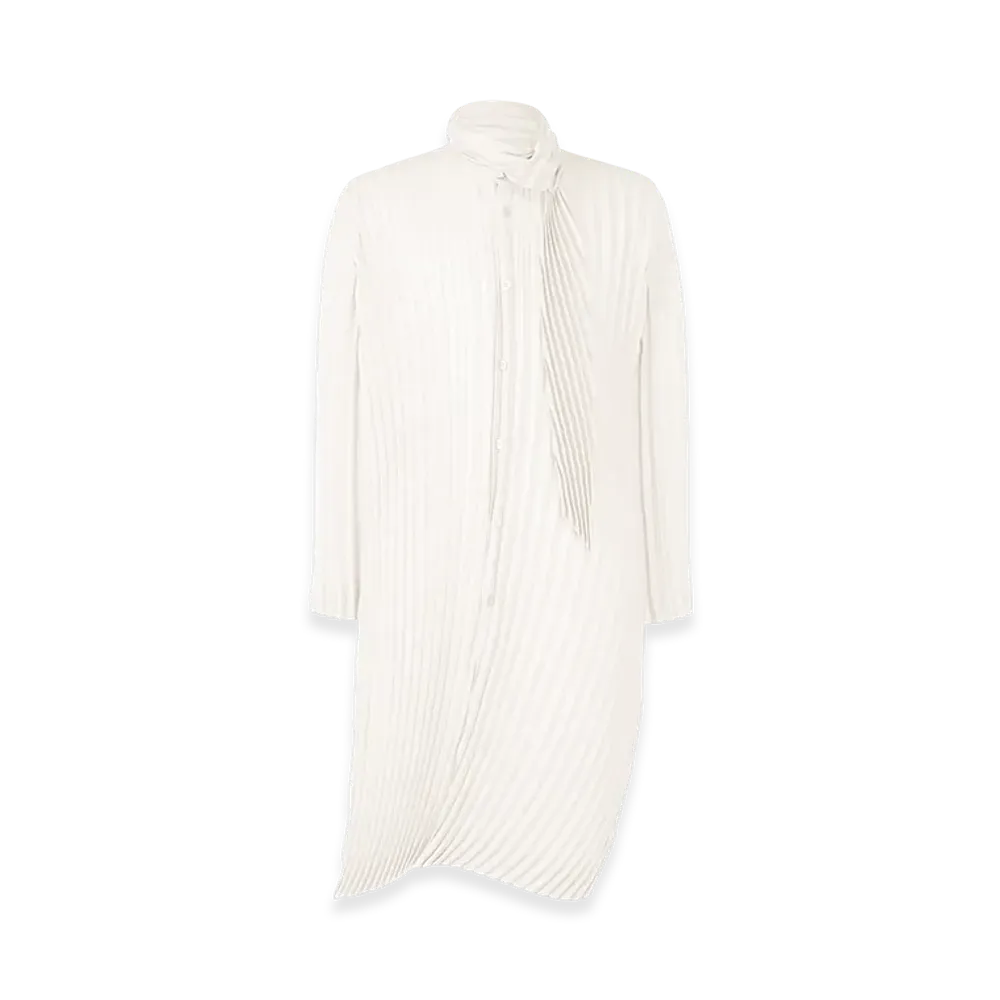 HOMME PLISSE ISSEY MIYAKE Windswept Shirt "White"