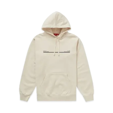 Supreme Shop Hooded Sweatshirt Paris "Natural"