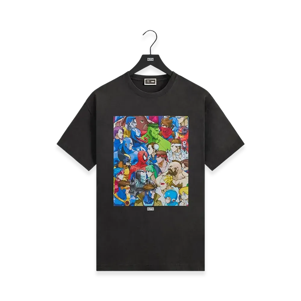 Kith x Marvel vs. Capcom Clash of Super Heroes Vintage Tee "Black"