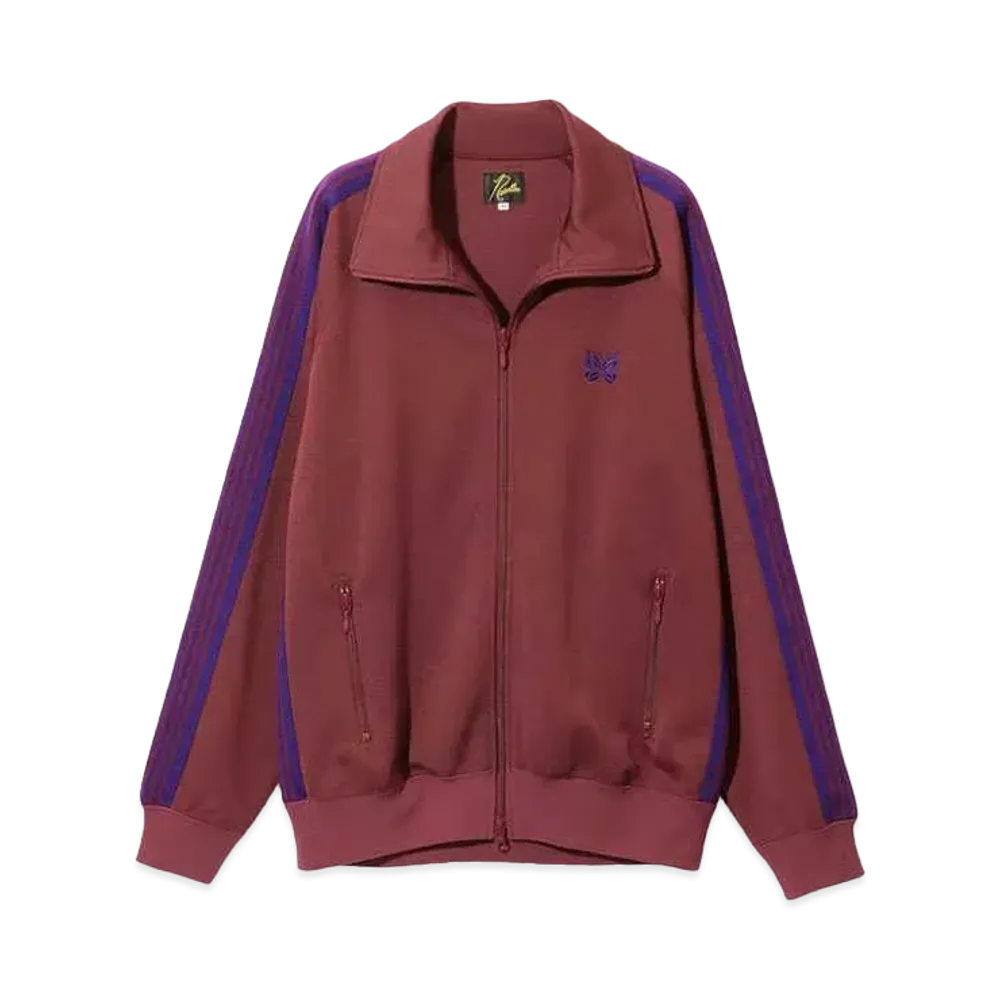 Needles Track Jacket - Poly Smooth "Wine"
