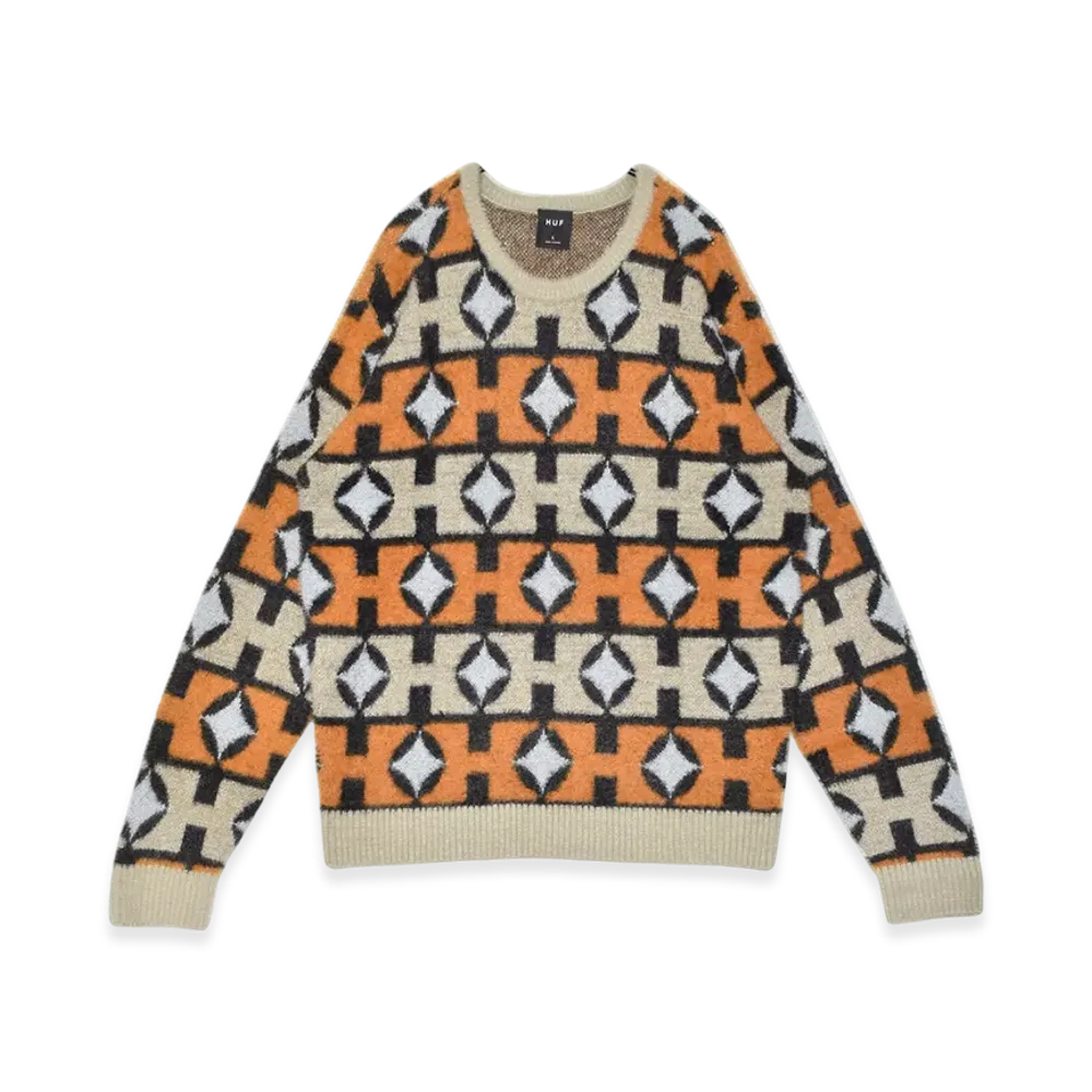 HUF Space Age Crewneck Sweater "Sunset"