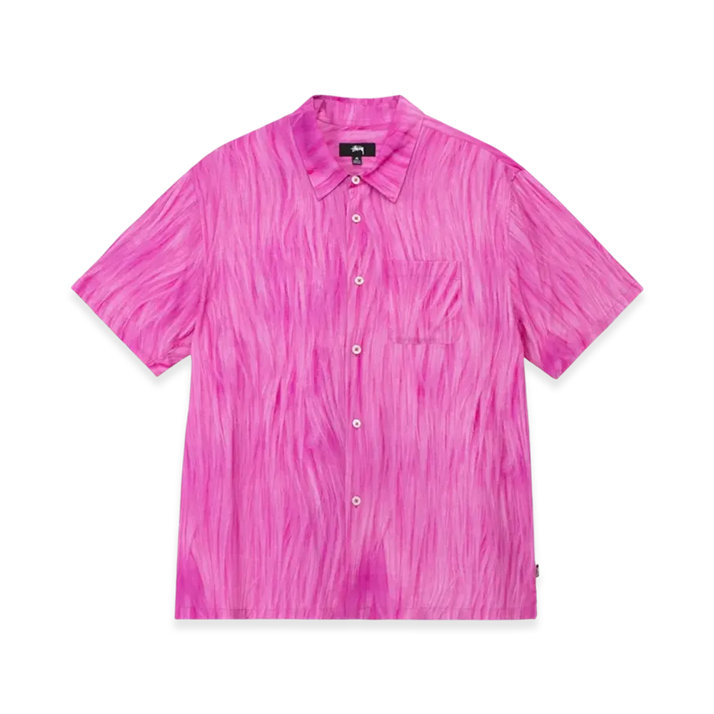 Stussy Fur Print Shirt "Pink"
