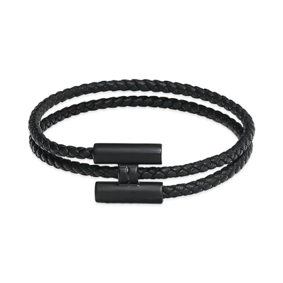 Hermes Tournis Tresse Bracelet "So Black"