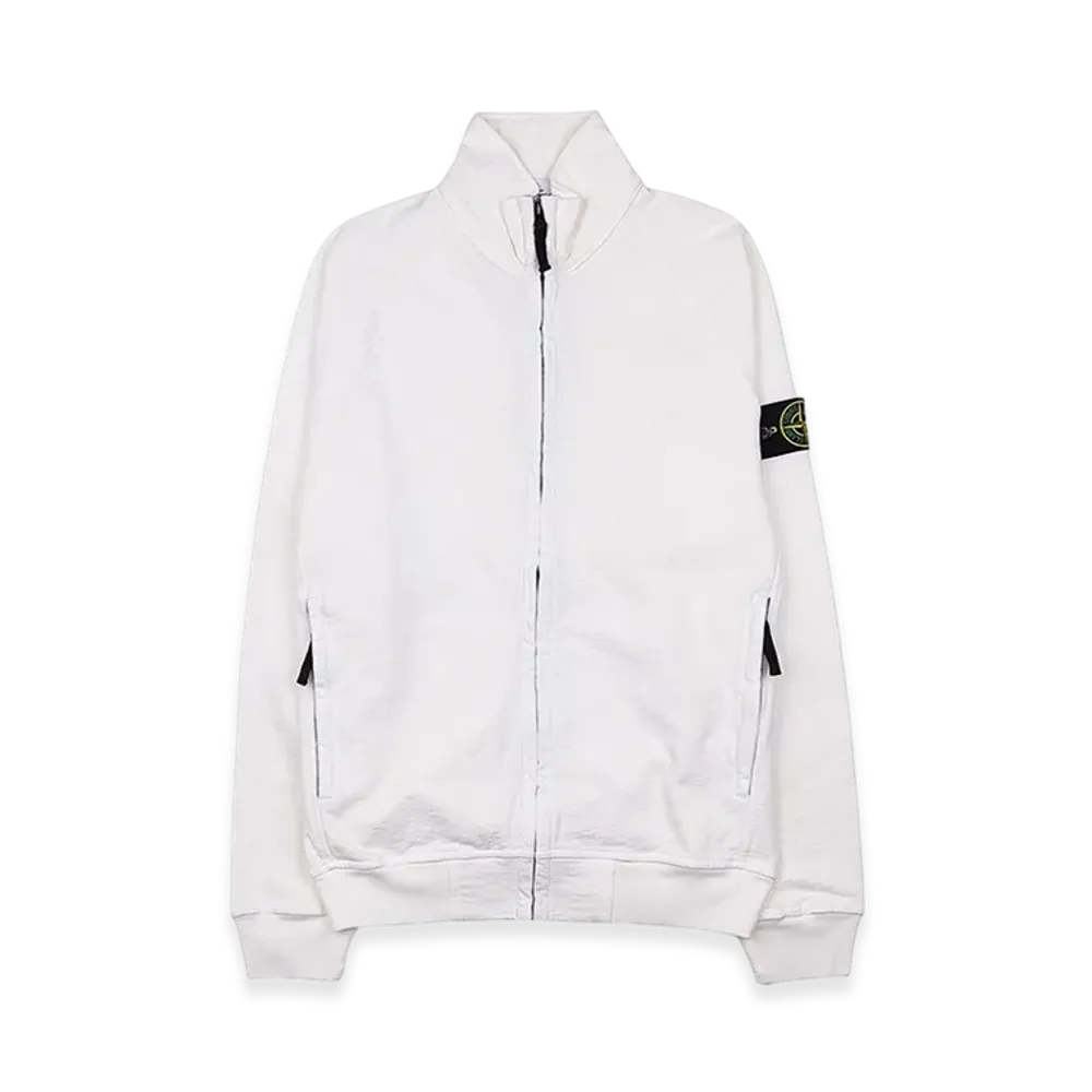 Stone Island 62460 Old Treatment Full Zip Sweatshirt - 23SS "White"