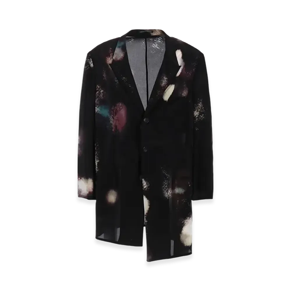 Yohji Yamamoto POUR HOMME Color Scheme Print Jacket "Black"