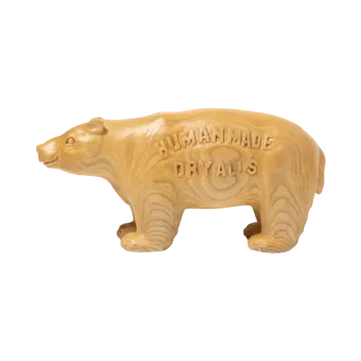 HUMAN MADE Wood Carving Bear "Brown"
