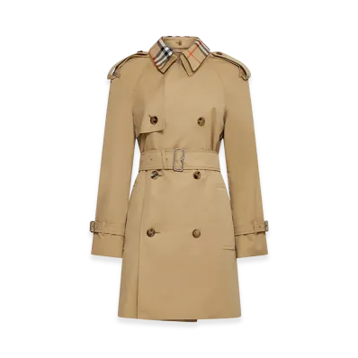 Burberry Women's Cotton Trench Coat "Beige"