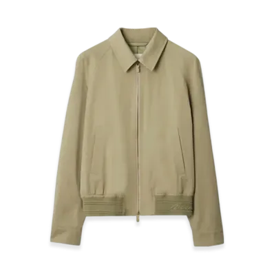 Burberry Cotton Harrington Jacket "Skylark"