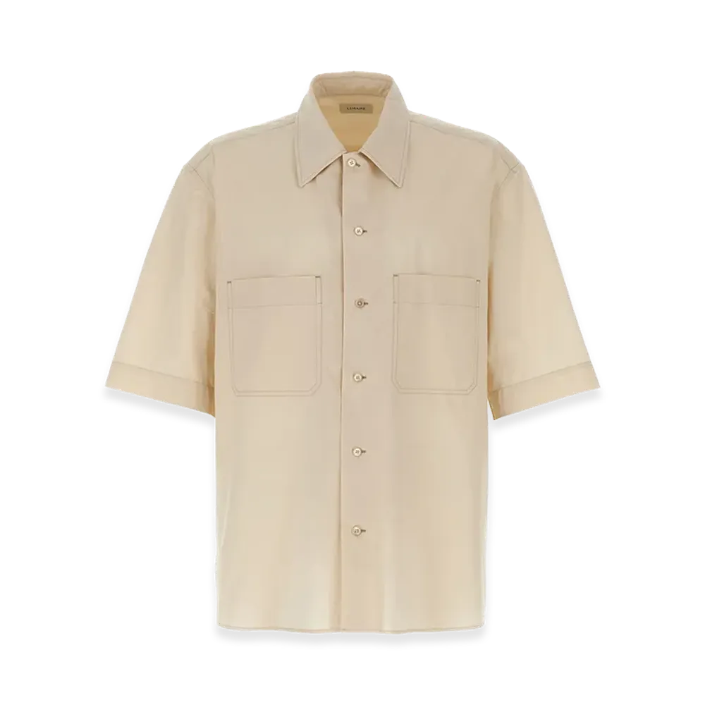 LEMAIRE 'Convertible' Shirt "Beige"