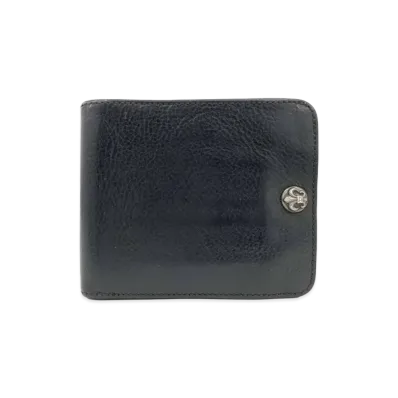 Chrome Hearts 1 Snap Wallet BS Fleur Button "Black"