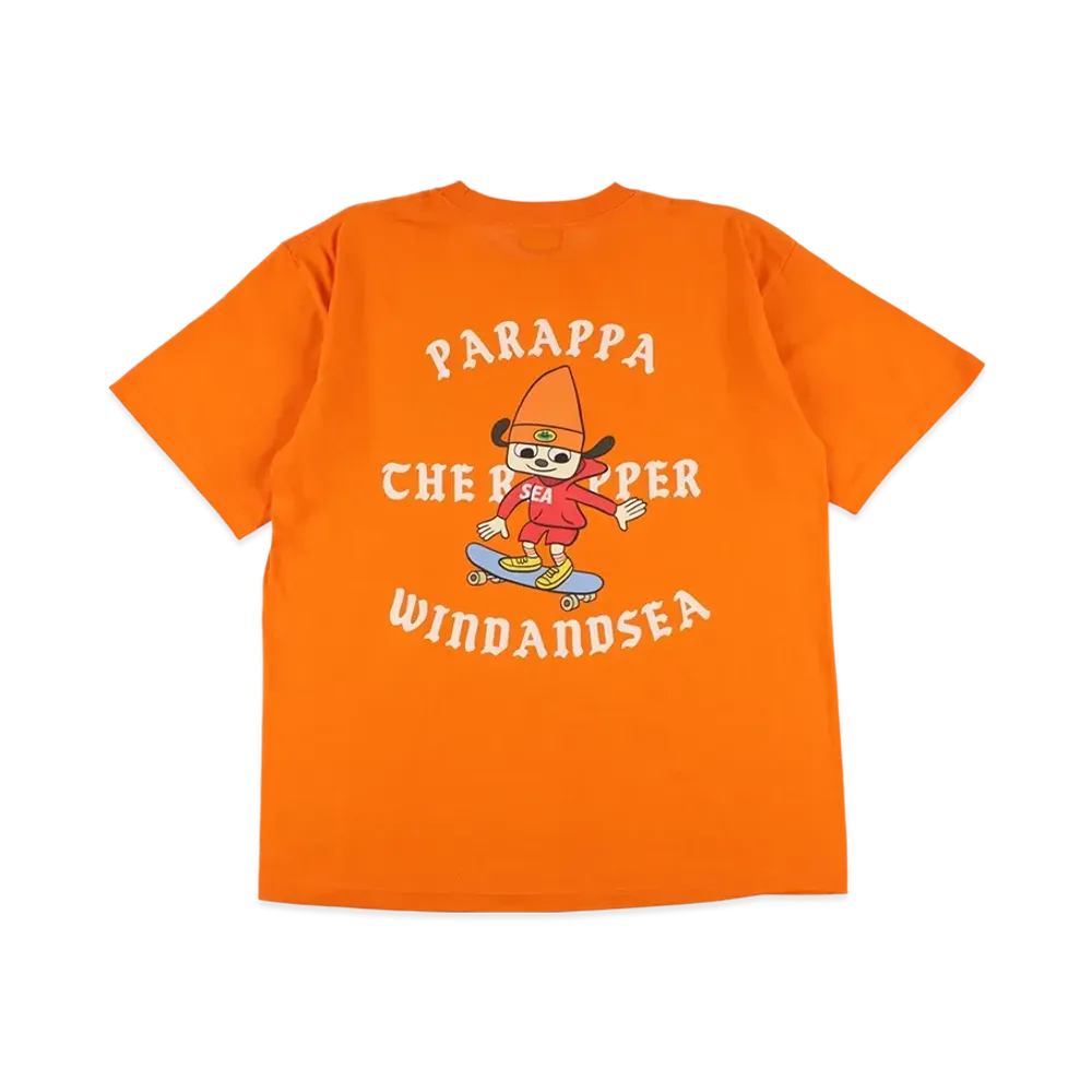 WIND AND SEA x PARAPPA THE RAPPER S/S Tee "Orange"