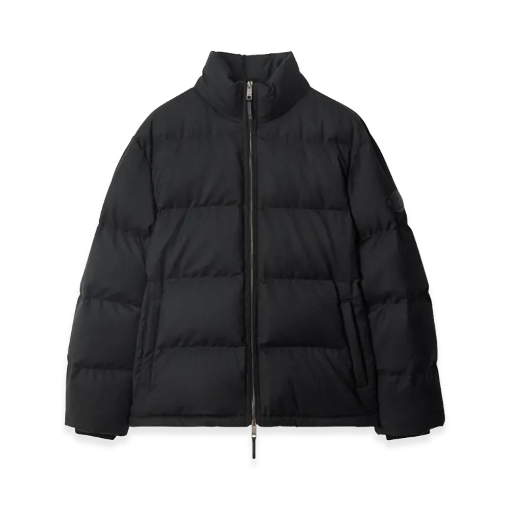 Burberry Wool Snowdon Down Jacket "Charcoal Grey"