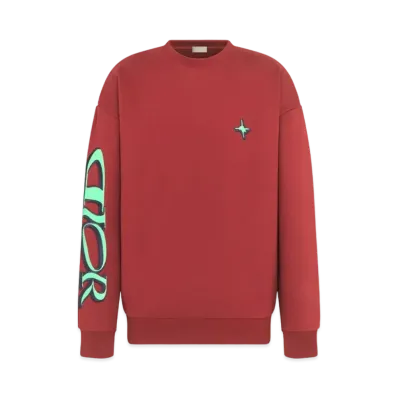 Dior x LEWIS HAMILTON Sweatshirt Cotton Fleece "Red"