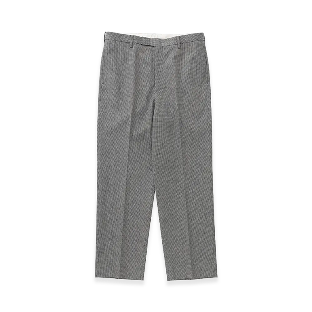 visvim Wide Slacks Santome "Black Check"