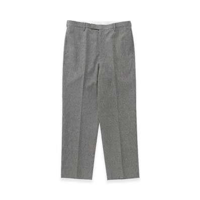 visvim Wide Slacks Santome "Black Check"