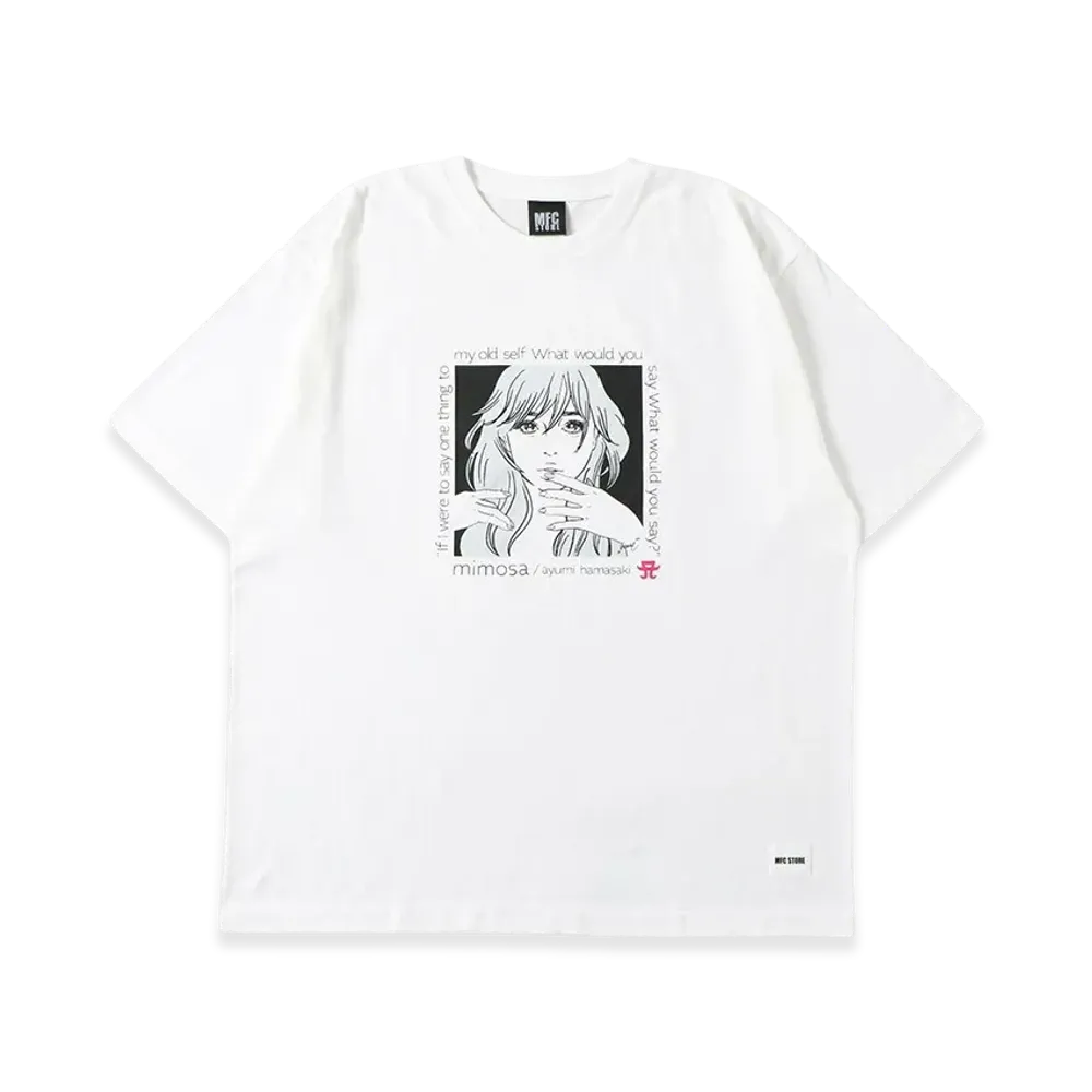 ayumi hamasaki x MFC STORE Mimosa Tee Design By Mwc "White"