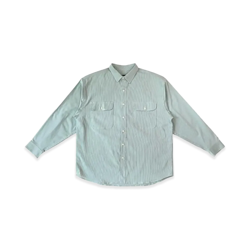 STABRIDGE Coolmax Big Shirts "Green Seersucker"