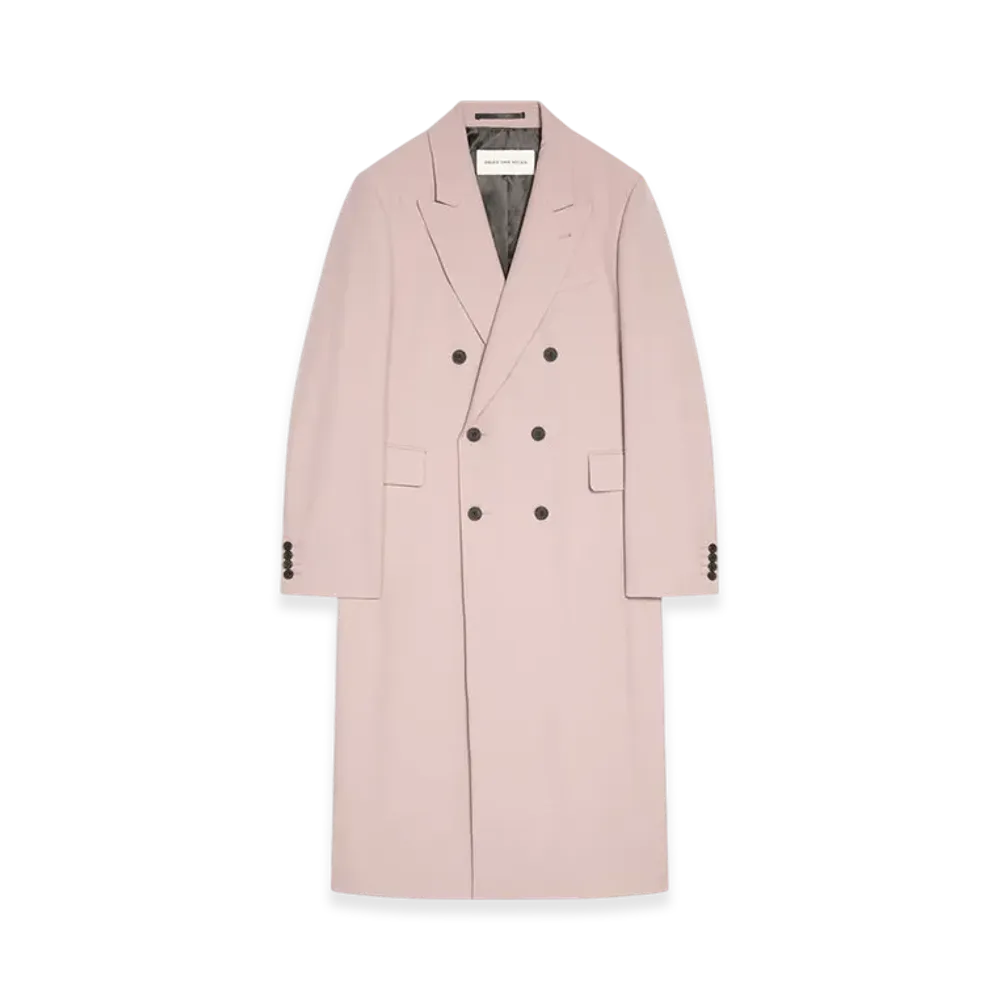 DRIES VAN NOTEN Tailored Wool Coat "Light lilac"