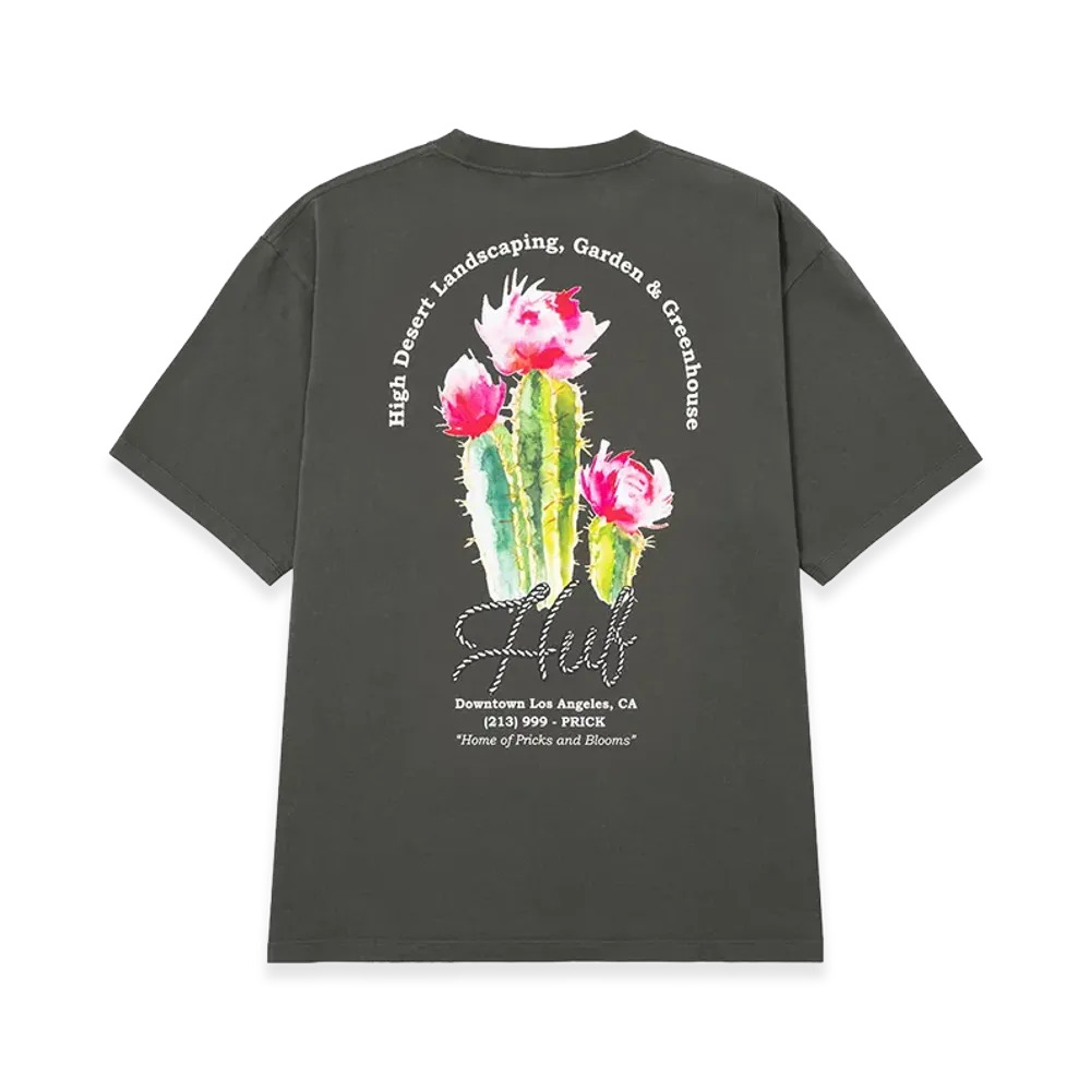 HUF Desert Rose Tee "Charcoal"