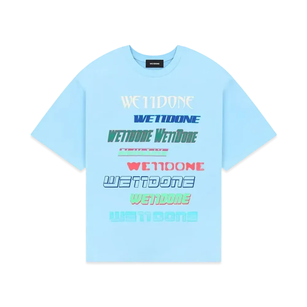 WE11DONE We11Done Multi Logo T-shirt "Sky"