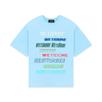 WE11DONE We11Done Multi Logo T-shirt "Sky"