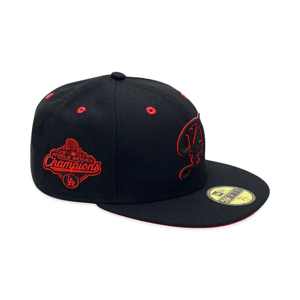 NEW ERA x THE CAP 59Fifty Red Devil II Los Angeles Dodgers "Black/Red"