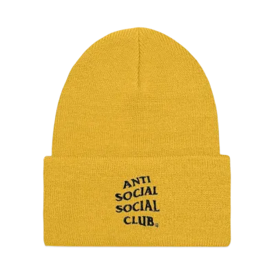 ANTI SOCIAL SOCIAL CLUB x Caterpillar Cuff Beanie "Yellow"