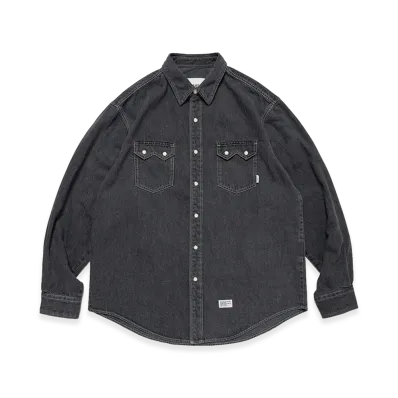 WTAPS Allman / LS / Cotton. Denim "Black"