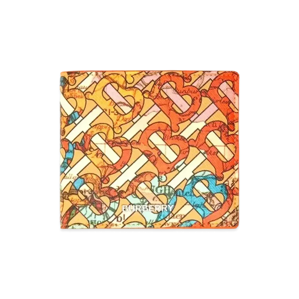 Burberry Monogram Map Print International Befold Wallet "Multicolor"