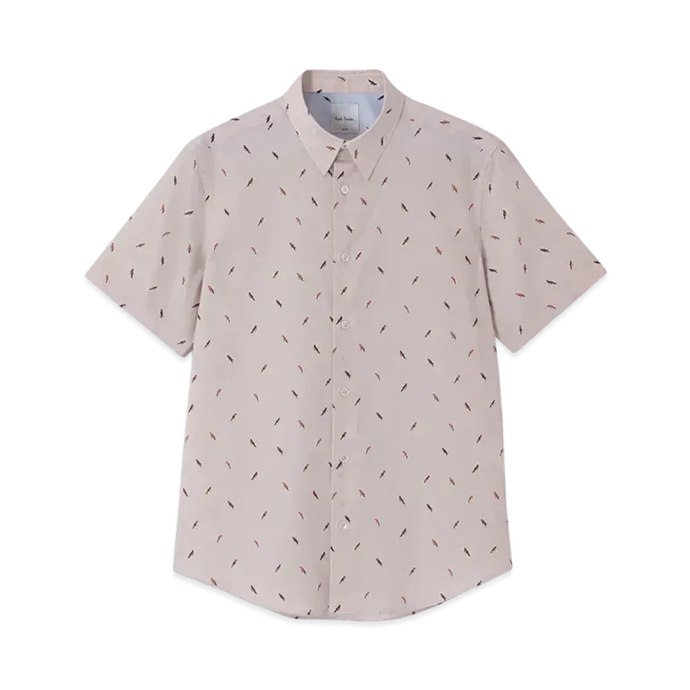 Paul Smith Drawing Birds Shirt "LightPink"