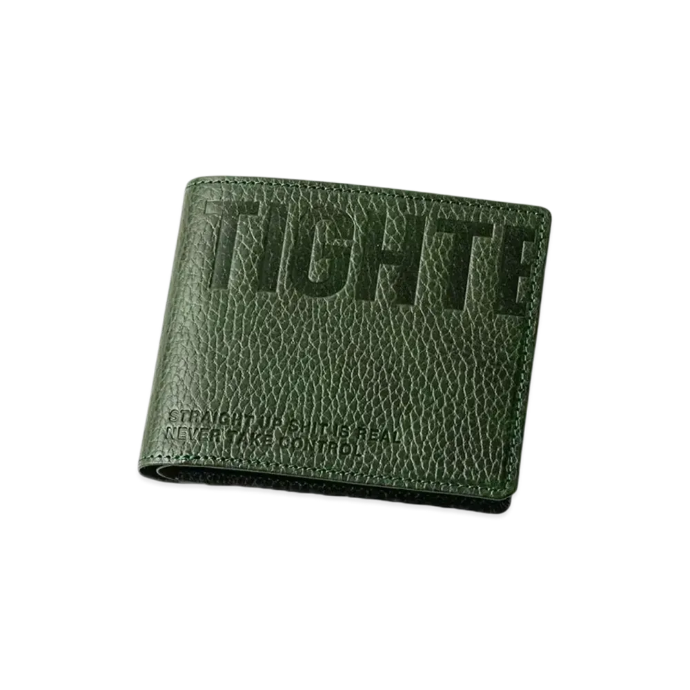 TIGHTBOOTH Leather Bifold Wallet "Deep Green"