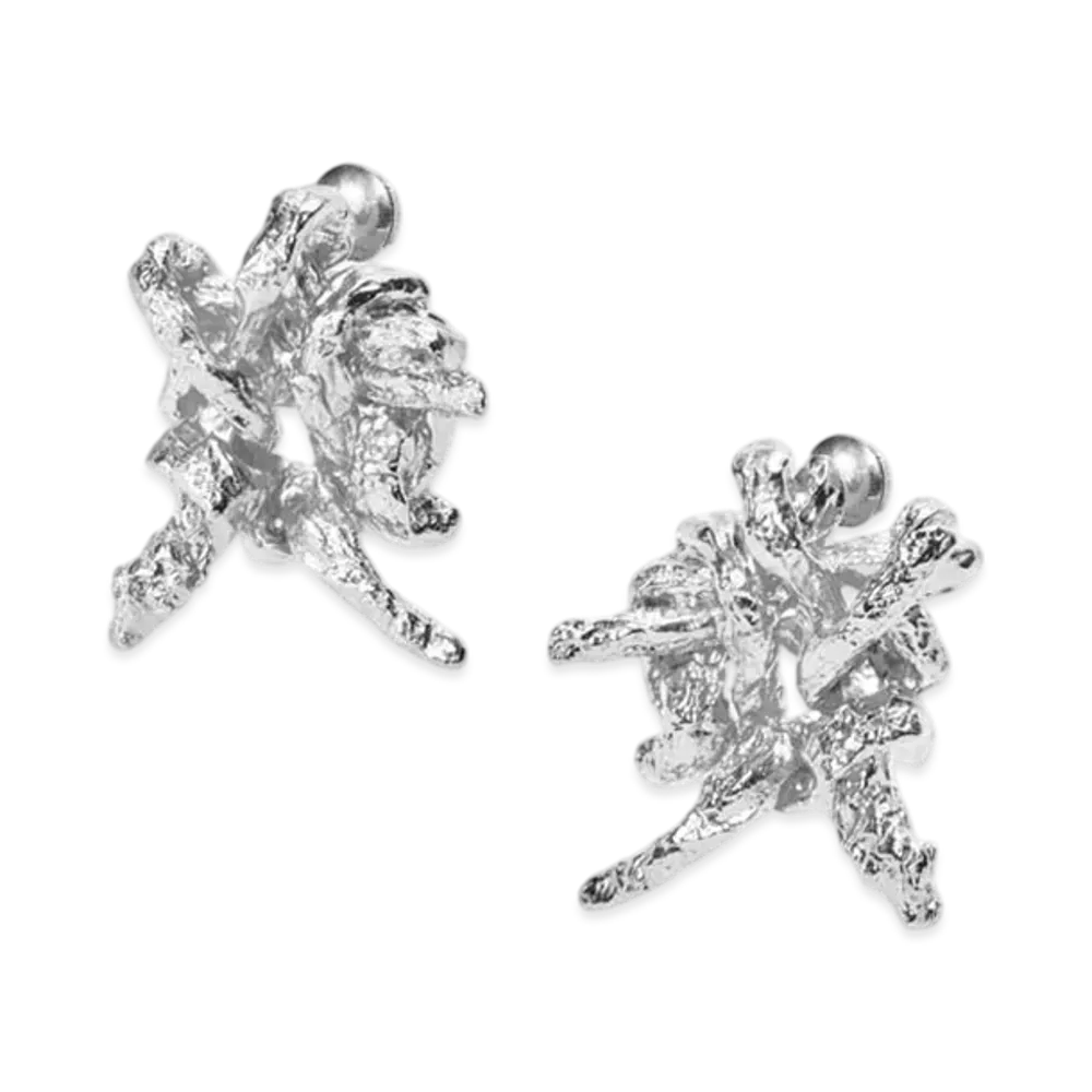 LOEWE Tarantella Earrings "Silver"