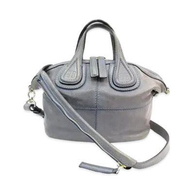 GIVENCHY Nightingale Leather 2Way Bag "Gray"