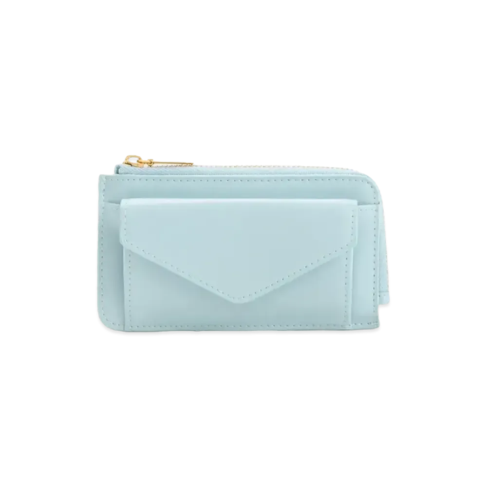 CHARLES & KEITH Eudora Envelope Card Holder "Blue"