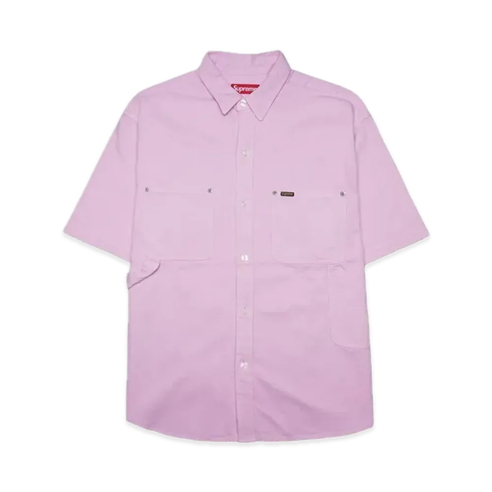 Supreme Loose Fit S/S Denim Painter Shirt "Pink"