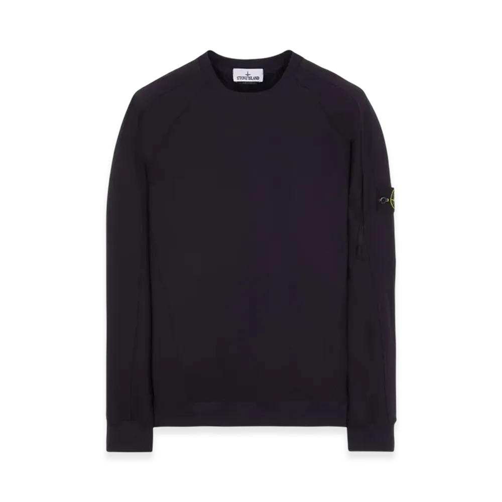Stone Island 60653 Nylon Technical Fleece Crewneck Sweatshirt - 23SS "Navy Blue"