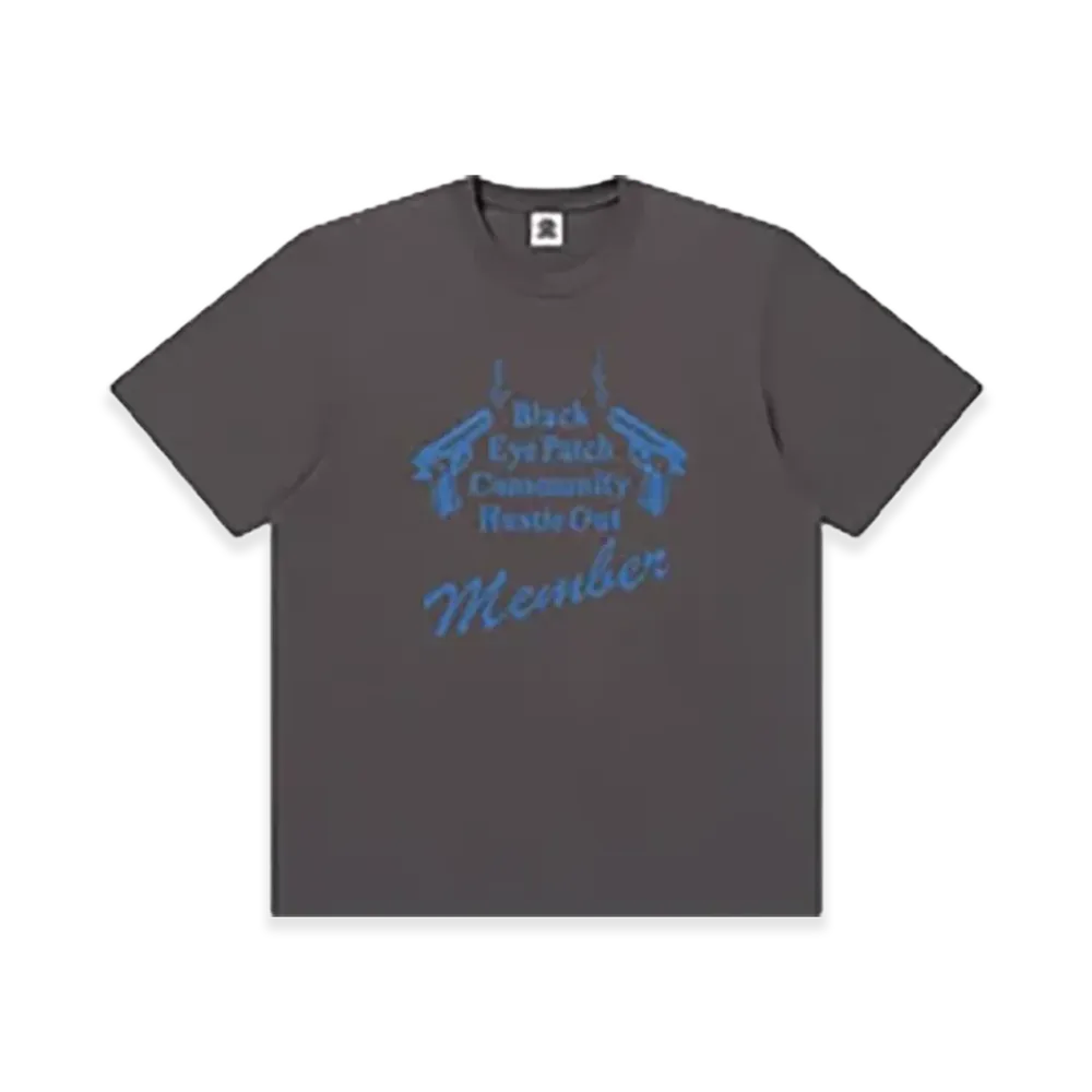 BlackEyePatch Hustle Out Member Tee "Charcoal"