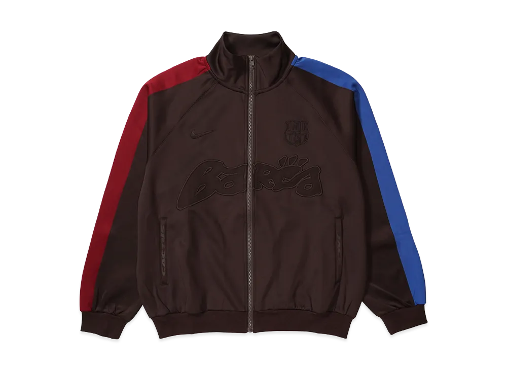 Travis Scott Cactus Jack x Nike x FC Barcelona Barca Retro Zip Anthem Jacket "Brown"