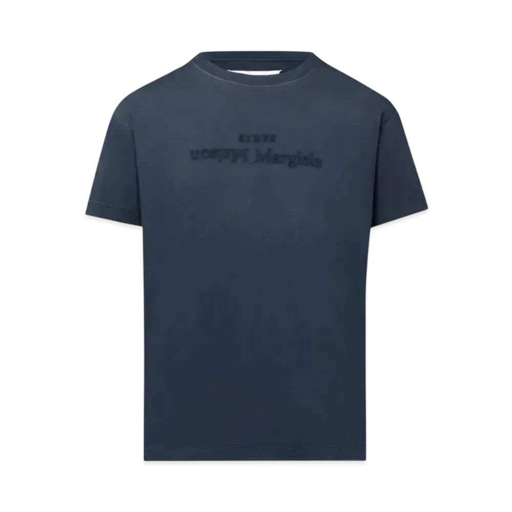 Maison Margiela Women's Reverse Logo T-Shirt "Blue"
