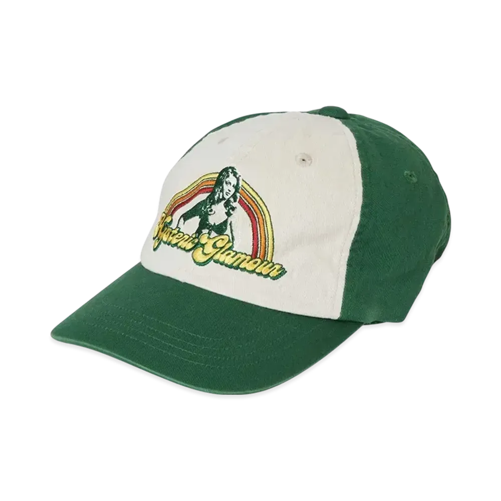 HYSTERIC GLAMOUR HG Rainbow Embroidery Cap "Green"