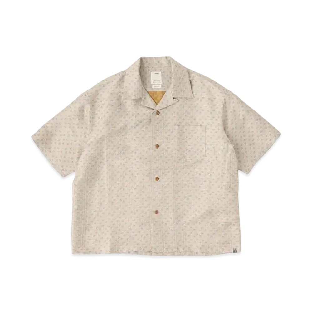 visvim Crosby Shirt S/S Jacquard (Silk) "Ivory"