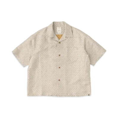 visvim Crosby Shirt S/S Jacquard (Silk) "Ivory"