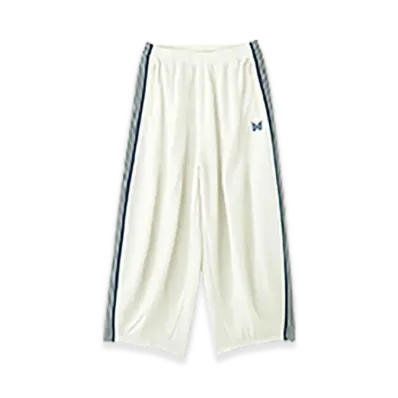 NEEDLES x LHP H.D. Track Pants Poly Smooth "White"